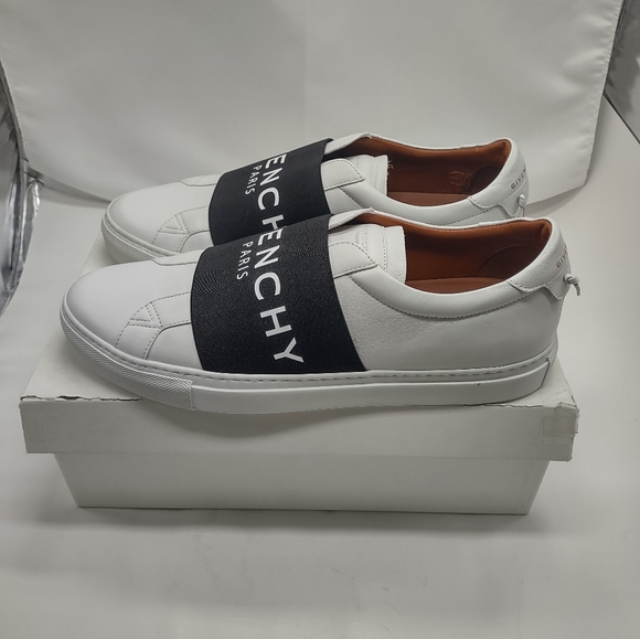 Givenchy Men's Urban Street Sneakers w/Webbing, black/white - Size EU 45/12 - Picture 4 of 14
